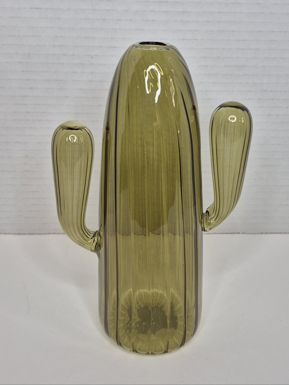 Ashland Olive Green Glass Cactus Vase